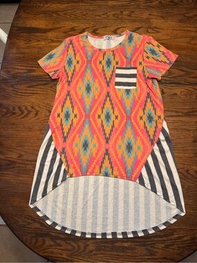Women's Crazy Train Aztec  Top Long Sleeve, Size M, Medium